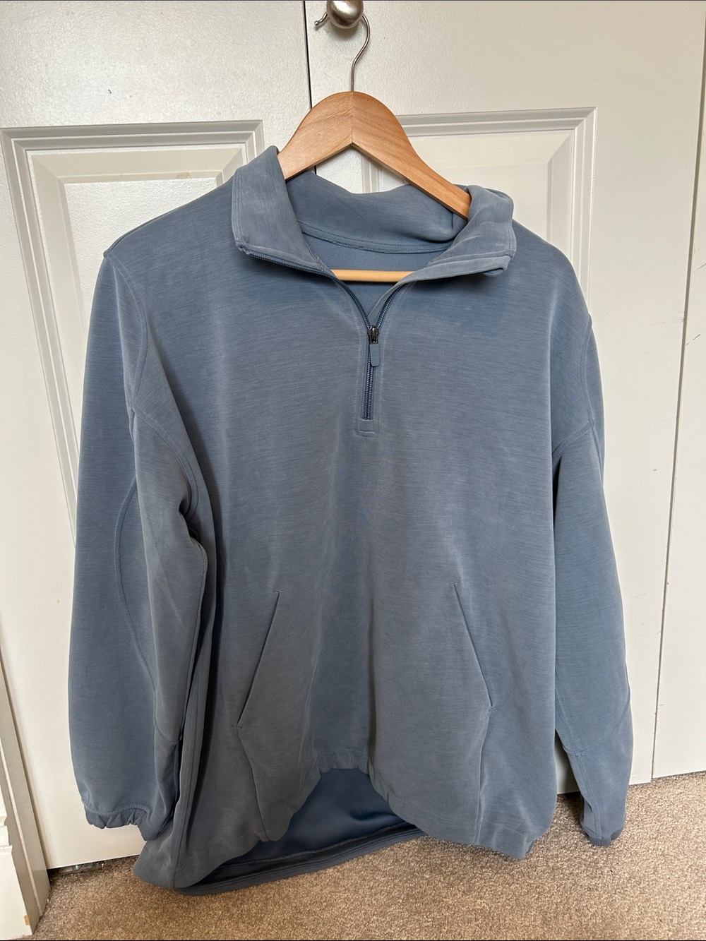 Lululemon steel Blue  Quarter-Zip Pullover Sweater